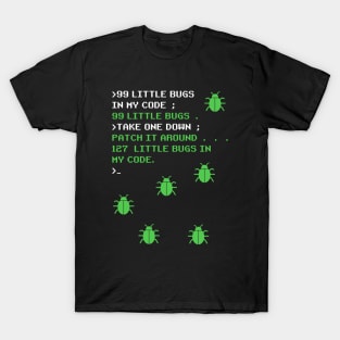 99 Little Bugs In The Code Software Engineer Programmer T-Shirt